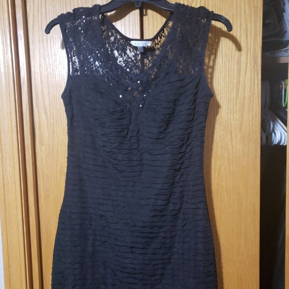 Black dress with lace